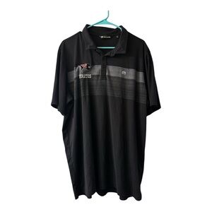Travis Mathew’s Golf Polo with Whitworth College  Pirates Logo Embroidered XXL